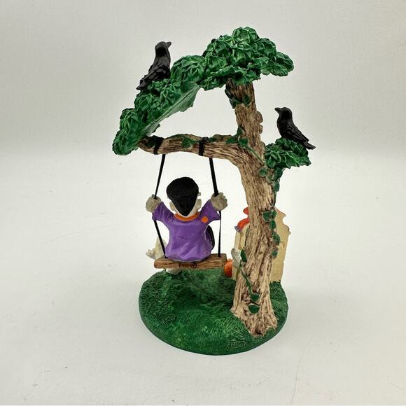 Vintage Halloween Town Frankenstein’s monster Spooky Tree Swing Figurine - Picture 9 of 9